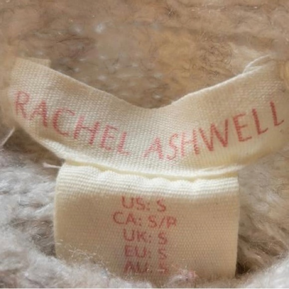 Rachel Ashwell cream sweater Small knit top - Picture 4 of 4